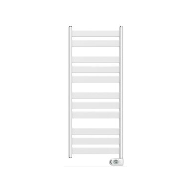 Electric towel warmer | heated towel rail | with timer | programmable | 500W | 230V | IP44 | 500x1200mm | white | ADAX Wave 50-120-500 WHITE Electric towel warmer | heated towel rail | with timer | programmable | 500W | 230V | IP44 | 500x1200mm | white | ADAX Wave 50-120-500 WHITE