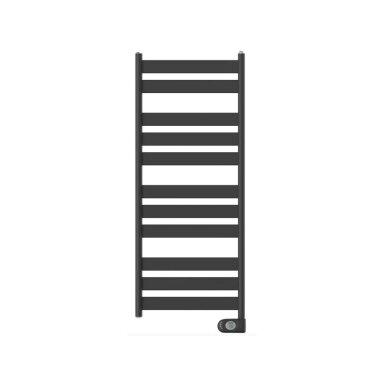 Electric towel warmer | heated towel rail | with timer | 500W | 230V | IP44 | 500x1200mm | black | ADAX Wave 50-120-500 BLACK Electric towel warmer | heated towel rail | with timer | 500W | 230V | IP44 | 500x1200mm | black | ADAX Wave 50-120-500 BLACK