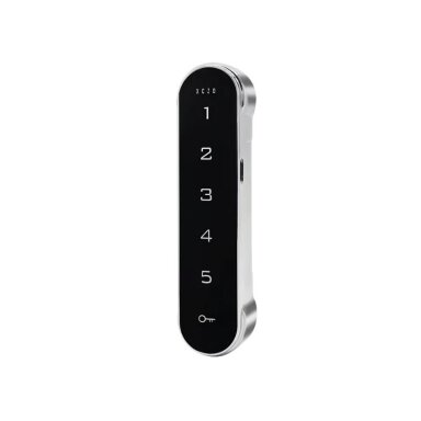 Electronic keypad lock | digital | 110x28x19mm | zinc alloy | backlit | silver Electronic keypad lock | digital | 110x28x19mm | zinc alloy | backlit | silver