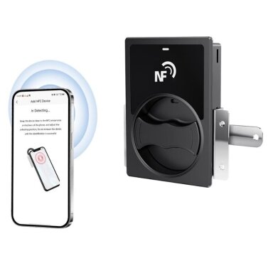 Smart cabinet lock | NFC unlocking | 109x75x29.4mm | black Smart cabinet lock | NFC unlocking | 109x75x29.4mm | black