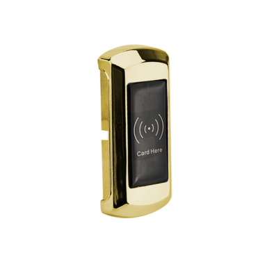 Electronic Lock with Reader | for Locker | Unlocked with Wristband | 104x50x16mm | Golden Electronic Lock with Reader | for Locker | Unlocked with Wristband | 104x50x16mm | Golden