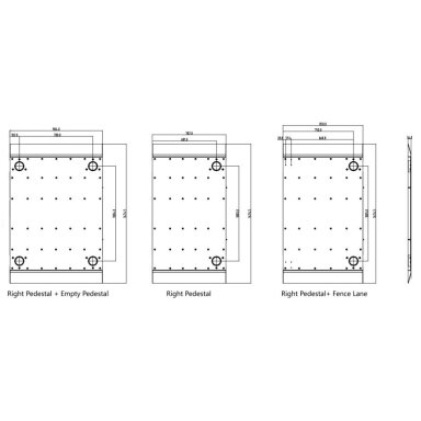 Electronic access control turnstile base | for people flow management | Hikvision DS-K3G501-BASE550-R Electronic access control turnstile base | for people flow management | Hikvision DS-K3G501-BASE550-R