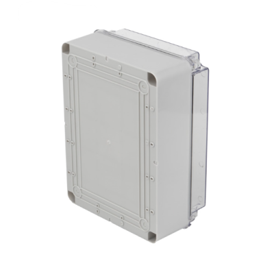 Elektroinstalācijas sadales kārba | hermētiska | 320x240x130mm | virsapmetuma | ABS plastmasa + PC | pelēka | IP66 Elektroinstalācijas sadales kārba | hermētiska | 320x240x130mm | virsapmetuma | ABS plastmasa + PC | pelēka | IP66