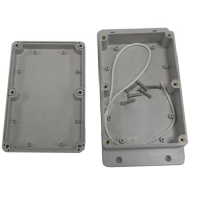 Elektriskās instalācijas sadales kaste | ar ausīm sānos | hermētiska | 152x100x45mm | virsmas montāža | plastmasa | pelēka | IP65 Elektriskās instalācijas sadales kaste | ar ausīm sānos | hermētiska | 152x100x45mm | virsmas montāža | plastmasa | pelēka | IP65