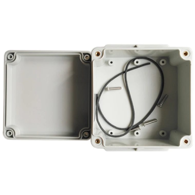 Elektripaigalduse jaotuskast | külgmiste kõrvadega | hermetiseeritud | 120x120x60mm | pinnapealne | plastist | hall | IP65 Elektripaigalduse jaotuskast | külgmiste kõrvadega | hermetiseeritud | 120x120x60mm | pinnapealne | plastist | hall | IP65