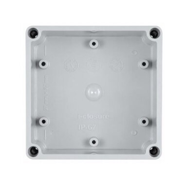 Elektroinstalācijas sadales kārba | plastmasas | hermētiska | 100x100x80mm | virsapmetuma | pelēka | IP67 Elektroinstalācijas sadales kārba | plastmasas | hermētiska | 100x100x80mm | virsapmetuma | pelēka | IP67