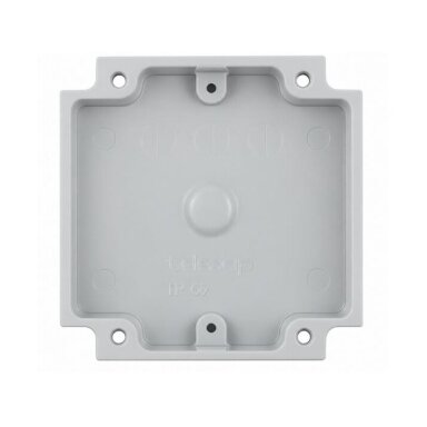 Elektroinstalācijas sadales kārba ar montāžas plāksni | plastmasas | hermētiska | 80x82x55 mm | virsapmetuma | pelēka | IP67 Elektroinstalācijas sadales kārba ar montāžas plāksni | plastmasas | hermētiska | 80x82x55 mm | virsapmetuma | pelēka | IP67
