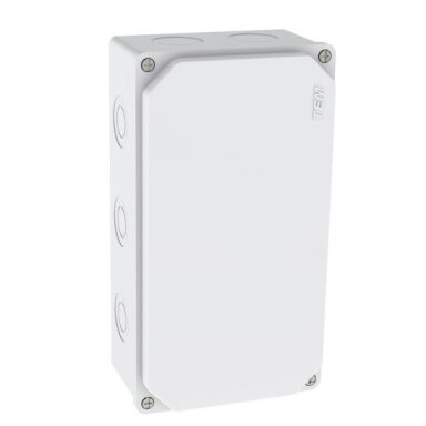 Elektripaigalduse jaotuskast | termoplastne | hermetiseeritud | 113x210x73mm | pinnapealne | halogeenivaba | valge | IP67 | TEM Elektripaigalduse jaotuskast | termoplastne | hermetiseeritud | 113x210x73mm | pinnapealne | halogeenivaba | valge | IP67 | TEM