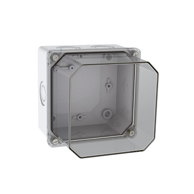 Elektripaigalduse termoplastne jaotuskast | hermetiseeritud | 113x113x120mm | pinna paigaldus | halogeenivaba | läbipaistev kate | IP67 | TEM Elektripaigalduse termoplastne jaotuskast | hermetiseeritud | 113x113x120mm | pinna paigaldus | halogeenivaba | läbipaistev kate | IP67 | TEM