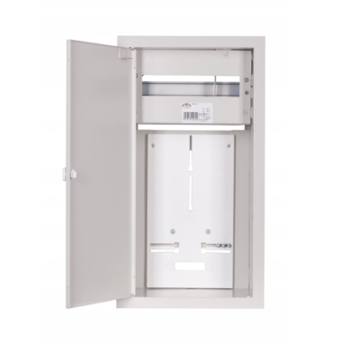 Elektrības sadales skapis | kaste | 12 moduļi | 270x540x210 mm | 1 fāzes un 3 fāžu elektrības skaitītājiem | iebūvējams | tērauda | IP31 Elektrības sadales skapis | kaste | 12 moduļi | 270x540x210 mm | 1 fāzes un 3 fāžu elektrības skaitītājiem | iebūvējams | tērauda | IP31
