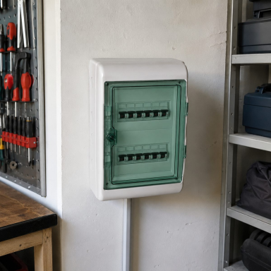 Elektro sadales | modulārais sadalnes skapis | kārba | sadales skapis | 24 moduļi (2x12) | 460x340x160mm | caurspīdīgas durvis | hermētisks | virsapmetuma | plastmasas | IP65 | Schneider Electric | Kaedra | 13983 Elektro sadales | modulārais sadalnes skapis | kārba | sadales skapis | 24 moduļi (2x12) | 460x340x160mm | caurspīdīgas durvis | hermētisks | virsapmetuma | plastmasas | IP65 | Schneider Electric | Kaedra | 13983