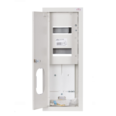 Elektro sadales skapis | Kaste | 12 moduļi | Ar slēdzeni un stiklu | 180x540x180 mm | 1 fāzes elektro skaitītājiem | Iebūvējams | Tērauda | IP31 Elektro sadales skapis | Kaste | 12 moduļi | Ar slēdzeni un stiklu | 180x540x180 mm | 1 fāzes elektro skaitītājiem | Iebūvējams | Tērauda | IP31