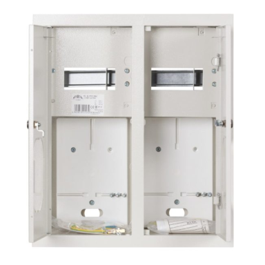 Elektro sadales skapis | korpuss | 12 moduļi | dubultās durvis ar slēdzeni un stiklu | 415x480x260 mm | 2 vienfāzes elektro skaitītājiem | iebūvējams | tērauda | IP31 | mazākām sistēmām Elektro sadales skapis | korpuss | 12 moduļi | dubultās durvis ar slēdzeni un stiklu | 415x480x260 mm | 2 vienfāzes elektro skaitītājiem | iebūvējams | tērauda | IP31 | mazākām sistēmām