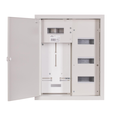 Elektro sadales skapis | Korpuss | 24 moduļi | 450x550x210 mm | 3 fāžu elektro skaitītājiem | Iebūvējams | Tērauda | IP31 Elektro sadales skapis | Korpuss | 24 moduļi | 450x550x210 mm | 3 fāžu elektro skaitītājiem | Iebūvējams | Tērauda | IP31