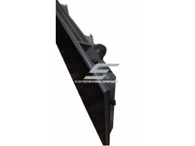 Elektrinis radiatorius be termostato | 600W | 230V | 210x1005x87mm | IP24 | juodas | ADAX | Glamox Heating H40 L06 Pearl Black 1