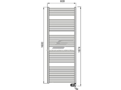 Elektrinis rankšluosčių džiovintuvas | gyvatukas | su laikmačiu | programuojamas | 750W | 230V | IP44 | 600x1600mm | baltas | ADAX Wave 60-160-750 WHITE 3