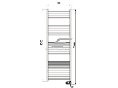 Elektrinis rankšluosčių džiovintuvas | gyvatukas | su laikmačiu | programuojamas | 600W | 230V | IP44 | 500x1500mm | baltas | ADAX Comfort 50-150-600 WHITE 3