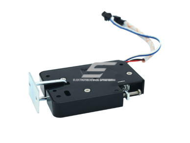 Elektroninė elektromagnetinė spyna | solenoidinis užraktas | 24V DC | 24 W | nerūdijantis plienas | išmanus valdymas | juoda