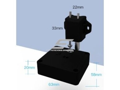 Elektroninė spyna su bluetooth atrakinimu | rankena | spintelei | stalčiui | 63x58x20mm | juoda 1 Elektroninė spyna su bluetooth atrakinimu | rankena | spintelei | stalčiui | 63x58x20mm | juoda 1