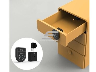 Elektroninė spyna su RFID skaitytuvo | piršto antspaudo | PIN kodo | bluetooth BLE 4.0 atrakinimu | spintelei | stalčiui | 63x58x20mm | juoda 1 Elektroninė spyna su RFID skaitytuvo | piršto antspaudo | PIN kodo | bluetooth BLE 4.0 atrakinimu | spintelei | stalčiui | 63x58x20mm | juoda 1