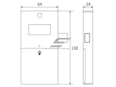 Elektroninė spyna su skaitytuvu | spintelei | atrakinama su apyranke | 104x50x16mm | sidabrinė 4 Elektroninė spyna su skaitytuvu | spintelei | atrakinama su apyranke | 104x50x16mm | sidabrinė 4