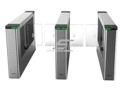 Elektroninis praėjimo kontrolės turniketas | dvipusis | su durelėmis/varteliais | vidurys | žmonių srauto valdymui | IP54 | Hikvision DS-K3B501SX-M/M/DP Elektroninis praėjimo kontrolės turniketas | dvipusis | su durelėmis/varteliais | vidurys | žmonių srauto valdymui | IP54 | Hikvision DS-K3B501SX-M/M/DP