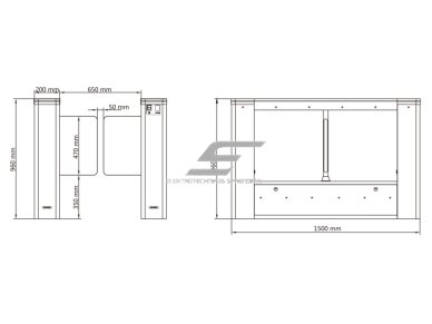 Elektroninis praėjimo kontrolės turniketas | dvipusis | su durelėmis/varteliais | vidurys | žmonių srauto valdymui | IP54 | Hikvision DS-K3B501SX-M/M/DP 1 Elektroninis praėjimo kontrolės turniketas | dvipusis | su durelėmis/varteliais | vidurys | žmonių srauto valdymui | IP54 | Hikvision DS-K3B501SX-M/M/DP 1