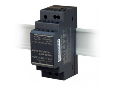 Impulsinis maitinimo šaltinis | 85-264VAC/24VDC | 36W | 1,5A | DIN bėgelis | IP20 | Sentera Controls | DHDR8-24-36 Impulsinis maitinimo šaltinis | 85-264VAC/24VDC | 36W | 1,5A | DIN bėgelis | IP20 | Sentera Controls | DHDR8-24-36