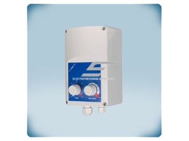 Elektroninis ventiliatoriaus greičio reguliatorius pagal temperatūrą | Modbus RTU | 5-35°C | 6A | 230VAC | IP54 | Sentera Controls | GTE21-60-DM
