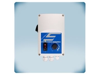 Elektroninis ventiliatoriaus greičio reguliatorius su apšvietimo jungikliu | 10A | 230VAC | virštinkinis | Sentera Controls | SLM-0100-AT