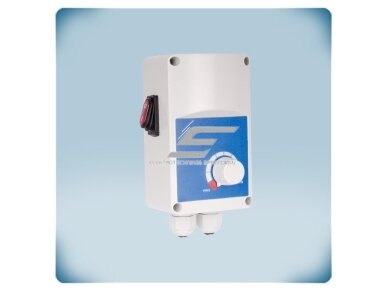 Elektroninis ventiliatoriaus greičio reguliatorius su ON/OFF jungikliu | 10A | 110-240VAC | virštinkinis | IP54 | Sentera Controls | ITR-9100-DT 2