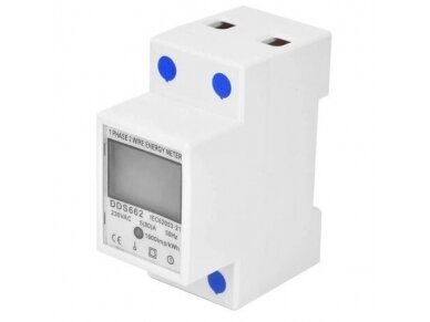 Modulinis | skaitmeninis | multifunkcinis elektros energijos skaitiklis | įtampos | srovės matuoklis | 1F | 0,1-80A | 200-250VAC | 0,1-99999,9KWh | DIN | 2