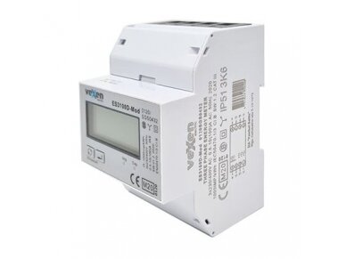 Modulinis trifazis elektros energijos skaitiklis | 100 A | 3×230/400 V | 1 tarifas | S0 impulsinis išėjimas | MID | DIN | VEXEN ESM3100D 1 Modulinis trifazis elektros energijos skaitiklis | 100 A | 3×230/400 V | 1 tarifas | S0 impulsinis išėjimas | MID | DIN | VEXEN ESM3100D 1