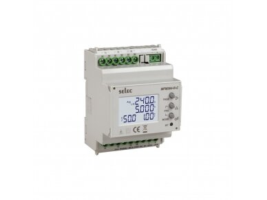 Modulinis trifazis multifunkcinis elektros energijos skaitiklis | per srovės transformatorius …/5 A (…/1 A) | 3×230/400 V | RS485 Modbus | Importas / eksportas | DIN | Selec MFM384-R-C-CE Modulinis trifazis multifunkcinis elektros energijos skaitiklis | per srovės transformatorius …/5 A (…/1 A) | 3×230/400 V | RS485 Modbus | Importas / eksportas | DIN | Selec MFM384-R-C-CE