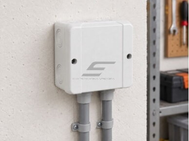 Elektros instaliacijos paskirstymo dėžutė | hermetinė | 98x98x61mm | paviršinė | balta | IP65 | 4779041467054 3 Elektros instaliacijos paskirstymo dėžutė | hermetinė | 98x98x61mm | paviršinė | balta | IP65 | 4779041467054 3