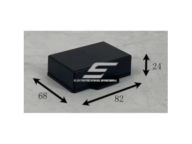 Elektros instaliacijos paskirstymo dėžutė | su auselėmis šonuose | hermetinė | 82x68x24mm | paviršinė | plastikinė | juoda | IP67 2 Elektros instaliacijos paskirstymo dėžutė | su auselėmis šonuose | hermetinė | 82x68x24mm | paviršinė | plastikinė | juoda | IP67 2