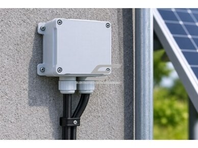 Elektros instaliacijos paskirstymo dėžutė su montažine plokšte | plastikinė | hermetinė | 80x82x55mm | paviršinė | pilka | IP67 4 Elektros instaliacijos paskirstymo dėžutė su montažine plokšte | plastikinė | hermetinė | 80x82x55mm | paviršinė | pilka | IP67 4