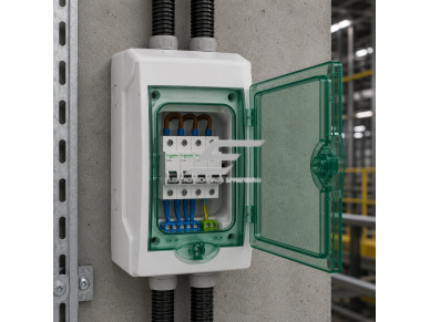 Elektros paskirstymo | modulinis skydelis | dėžė | skydas | 4 modulių | 200x123x112mm | skaidrios durelės | hermetinis | virštinkinis | plastikinis | IP65 | Schneider Electric | Kaedra | 13976 | 3303430139768 1 Elektros paskirstymo | modulinis skydelis | dėžė | skydas | 4 modulių | 200x123x112mm | skaidrios durelės | hermetinis | virštinkinis | plastikinis | IP65 | Schneider Electric | Kaedra | 13976 | 3303430139768 1