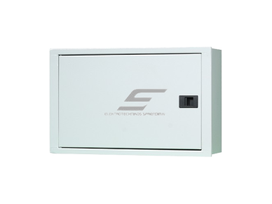 Elektros paskirstymo | modulinis skydelis | dėžė | skydas | 18 modulių | 450x250x110mm | virštinkinis | plieninis | IP43