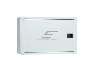 Elektros paskirstymo | modulinis skydelis | dėžė | skydas | 12 modulių | 350x250x110mm | virštinkinis | plieninis | IP43 2