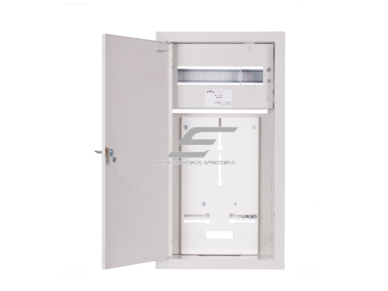 Elektros paskirstymo skydelis | dėžė | 12 modulių | su spyna | 270x540x120mm | 1F ir 3F elektros skaitikliams | potinkinis | plieninis | IP31 1 Elektros paskirstymo skydelis | dėžė | 12 modulių | su spyna | 270x540x120mm | 1F ir 3F elektros skaitikliams | potinkinis | plieninis | IP31 1