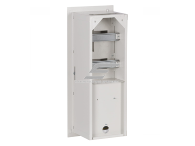Elektros paskirstymo skydelis | dėžė | 12 modulių | su spyna ir stiklu | 180x540x120mm | 1F elektros skaitikliams | potinkinis | plieninis | IP31 2 Elektros paskirstymo skydelis | dėžė | 12 modulių | su spyna ir stiklu | 180x540x120mm | 1F elektros skaitikliams | potinkinis | plieninis | IP31 2