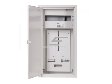 Trifazis | įvadinis elektros skydelis | dėžė | skydas | su paskirstymu | 12 modulių | 580x310x220mm | 1x3F skaitikliui | su plombavimo galimybe | virštinkinis | plieninis | IP31 1 Trifazis | įvadinis elektros skydelis | dėžė | skydas | su paskirstymu | 12 modulių | 580x310x220mm | 1x3F skaitikliui | su plombavimo galimybe | virštinkinis | plieninis | IP31 1