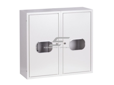 Trifazis | įvadinis elektros skydelis | dėžė | skydas | su paskirstymu | 24 modulių | dvigubos durys su spyna ir stiklu | 580x620x220mm | 2x3F skaitikliui | su plombavimo galimybe | virštinkinis | plieninis | IP31