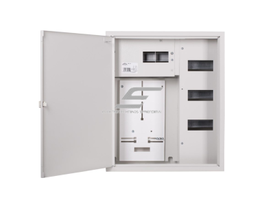 Trifazis | įvadinis elektros skydelis | dėžė | skydas | su paskirstymu | 24 modulių | 580x490x220mm | 1x3F skaitikliui | su plombavimo galimybe | virštinkinis | plieninis | IP31 1 Trifazis | įvadinis elektros skydelis | dėžė | skydas | su paskirstymu | 24 modulių | 580x490x220mm | 1x3F skaitikliui | su plombavimo galimybe | virštinkinis | plieninis | IP31 1