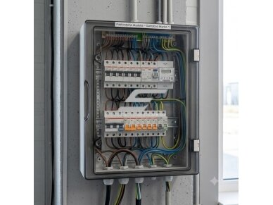 Elektros paskirstymo skydelis | dėžė | skydas | 400x300x170mm | behalogeninis | skaidrios durelės | hermetinis | virštinkinis | plastikinis | IP65 | TEM | 910.3040.172.000 1