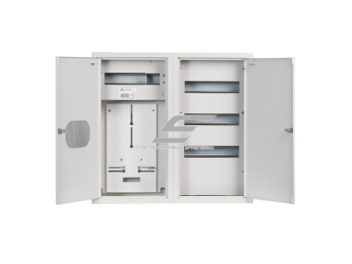 Trifazis | įvadinis elektros skydelis | dėžė | skydas | su paskirstymu | 48 modulių | dvigubos durys su spyna ir stiklu | 580x620x220mm | 1x3F skaitikliui | su plombavimo galimybe | virštinkinis | plieninis | IP31 1 Trifazis | įvadinis elektros skydelis | dėžė | skydas | su paskirstymu | 48 modulių | dvigubos durys su spyna ir stiklu | 580x620x220mm | 1x3F skaitikliui | su plombavimo galimybe | virštinkinis | plieninis | IP31 1