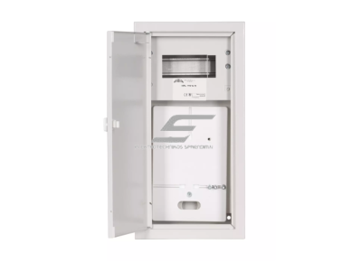 Vienazis | įvadinis elektros skydelis | dėžė | skydas | su paskirstymu | 6 modulių | 430x220x130mm | 1x1F skaitikliui | su plombavimo galimybe | virštinkinis | plieninis | IP31 1 Vienazis | įvadinis elektros skydelis | dėžė | skydas | su paskirstymu | 6 modulių | 430x220x130mm | 1x1F skaitikliui | su plombavimo galimybe | virštinkinis | plieninis | IP31 1