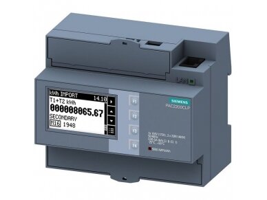 Modulinis | skaitmeninis elektros tinklo analizatorius | 3F | 65A | 276/480VAC | 6MW | DIN | Siemens | SENTRON | PAC2200CLP | 7KM2200-2EA40-1JB1 Modulinis | skaitmeninis elektros tinklo analizatorius | 3F | 65A | 276/480VAC | 6MW | DIN | Siemens | SENTRON | PAC2200CLP | 7KM2200-2EA40-1JB1