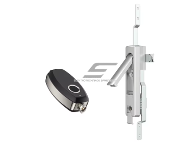 Išmanioji elektroninė spyna metalinėms spintoms | trijų taškų fiksavimas | 170x32x20mm | elektroninis raktas | IP66 | cinko lydinys 1